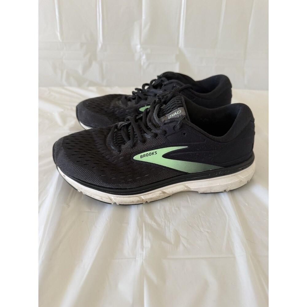Brooks Dyad 11 Women’s Size 8.5 Wide D Black Green Running Walking Shoes